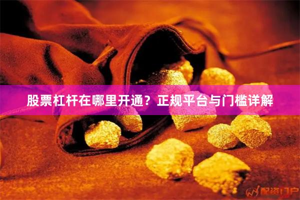 股票杠杆在哪里开通？正规平台与门槛详解